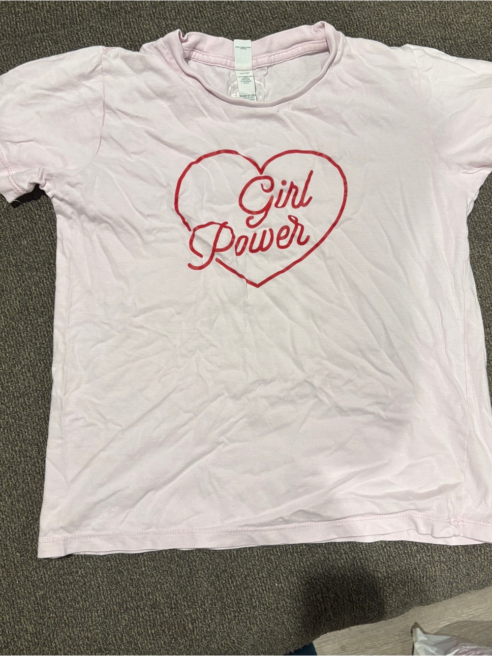 Girl Power Pink Graphic Kids Tee